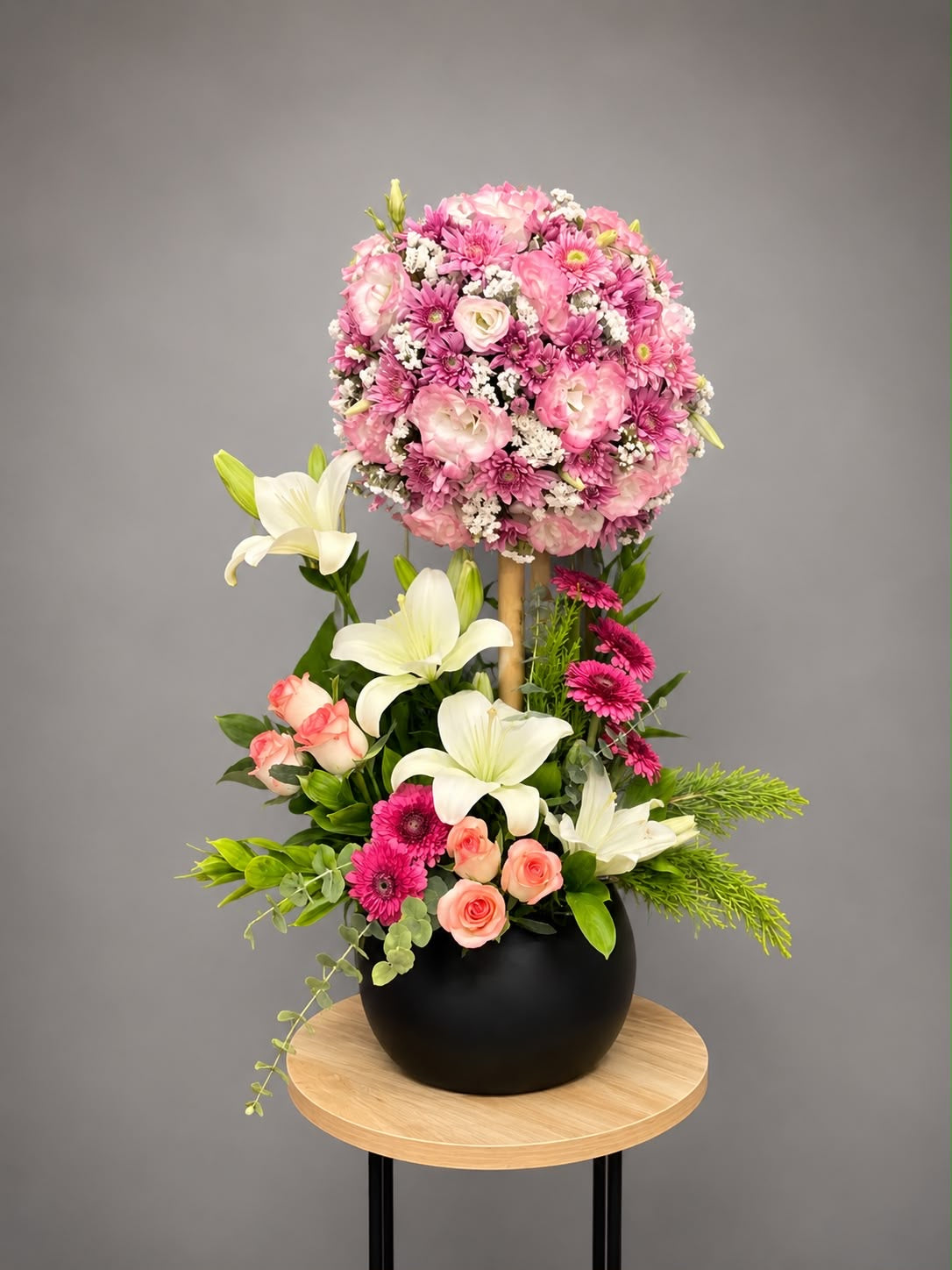 Fuchsia Crown Topiary